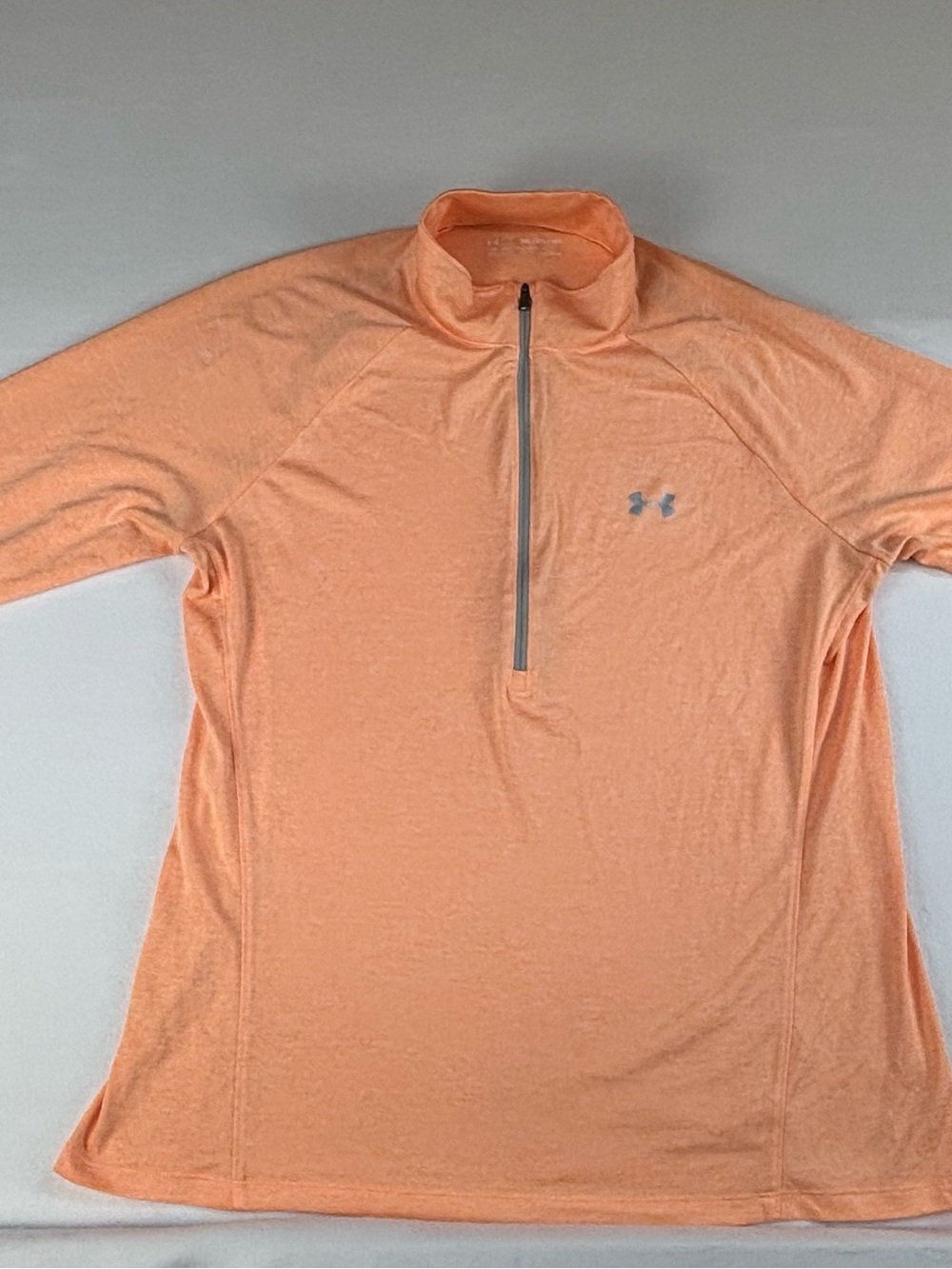 Under Armour Men’s Peach 1/4 Zip Training Pullover Loose Heatgear